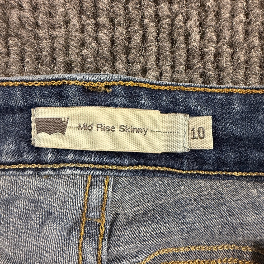 Levis Mid Rise Skinny Jeans Womens Size 10S Medium Wash Denim W30 L30 - Picture 4 of 15